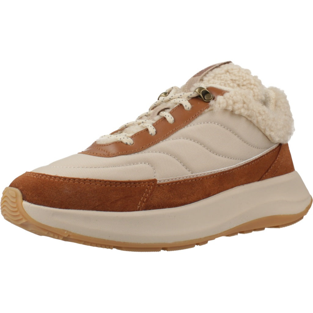 FITFLOP MODE FLOW SHEARLING-MIX SNE en color MARRON (1)