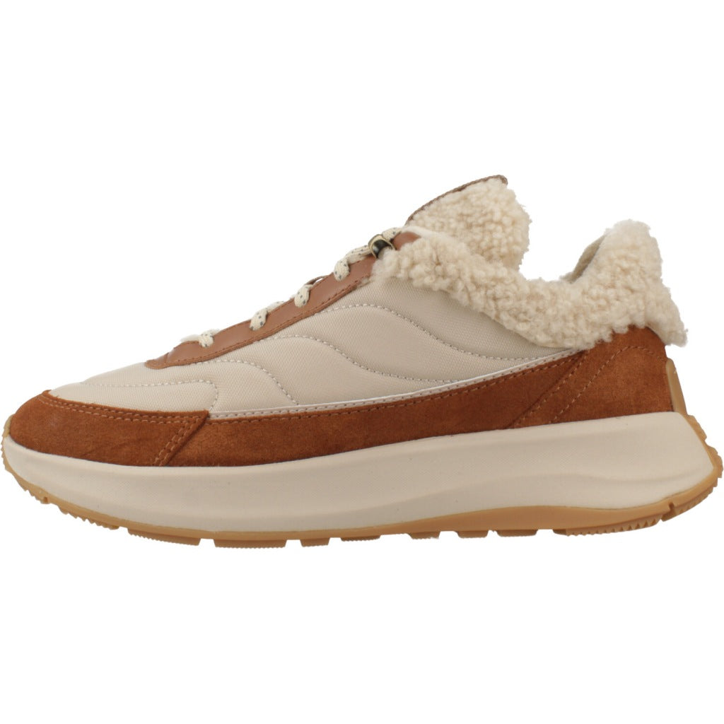 FITFLOP MODE FLOW SHEARLING-MIX SNE en color MARRON (2)