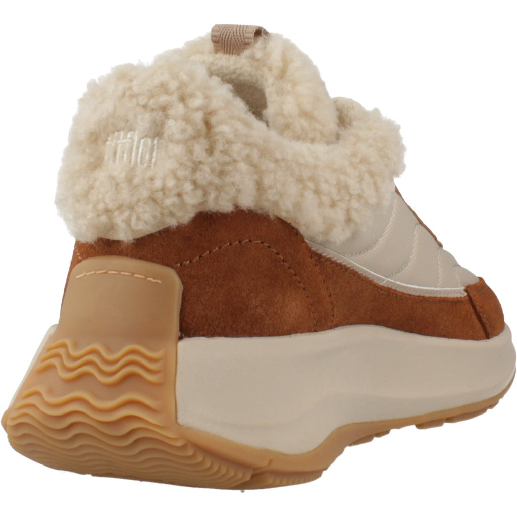 FITFLOP MODE FLOW SHEARLING-MIX SNE en color MARRON  (3)