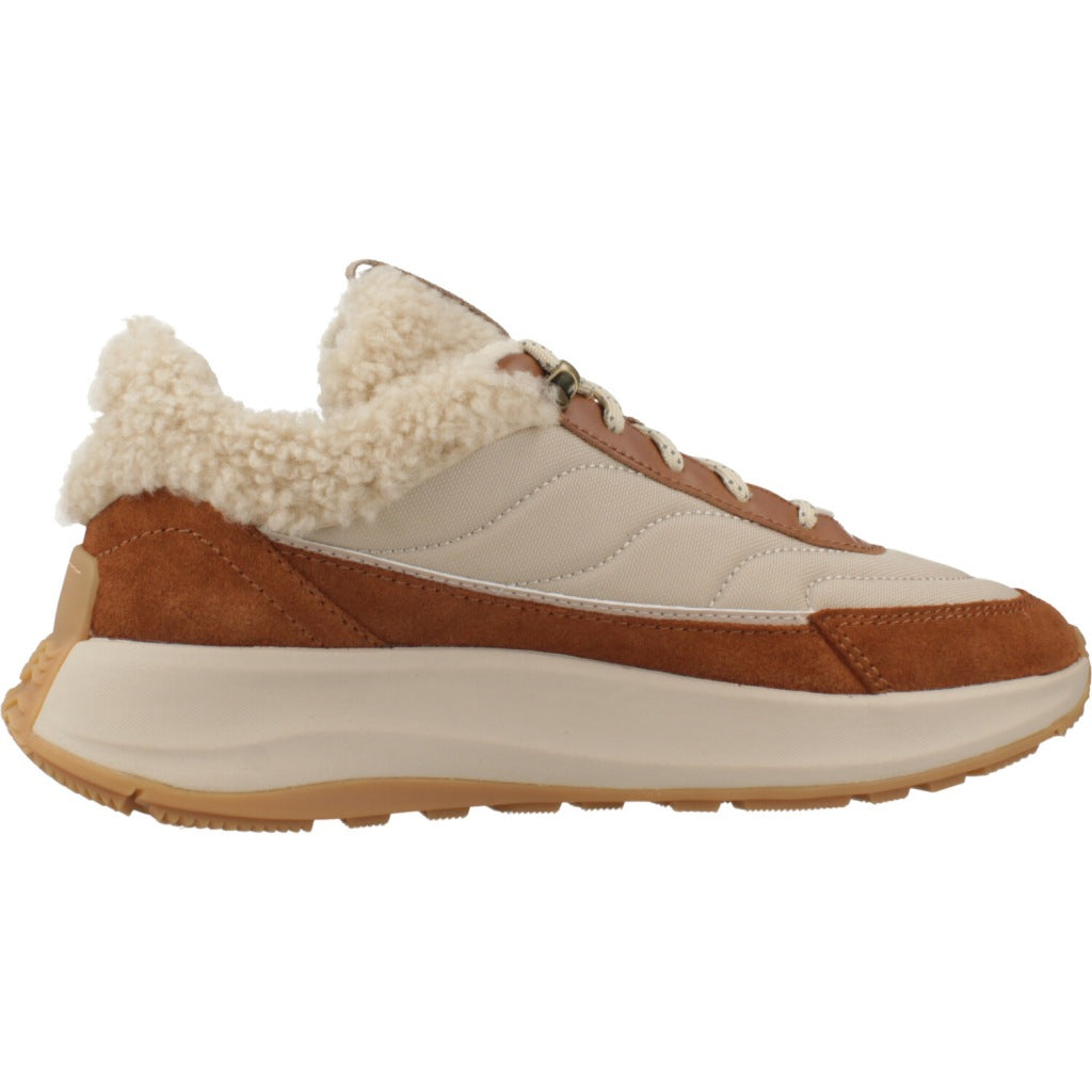 FITFLOP MODE FLOW SHEARLING-MIX SNE en color MARRON (4)