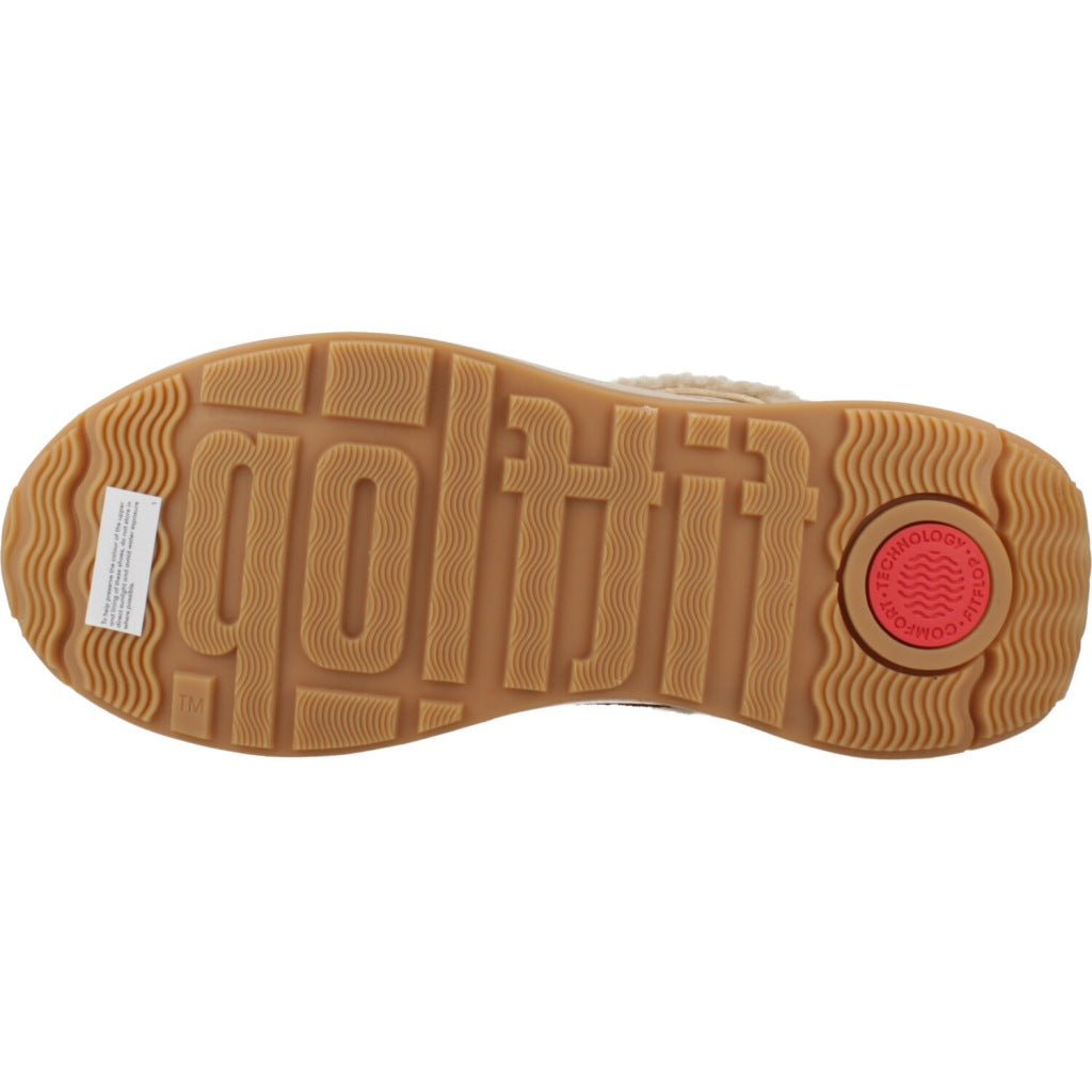 FITFLOP MODE FLOW SHEARLING-MIX SNE en color MARRON (6)