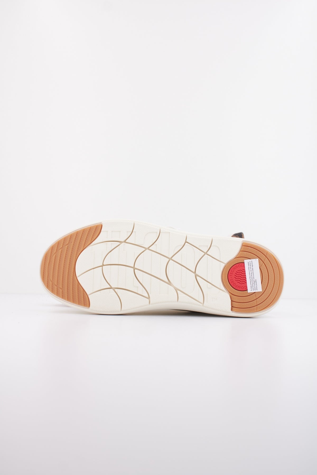 FITFLOP LEOPARD-BACKTAB LEATHER SUE en color BLANCO (5)