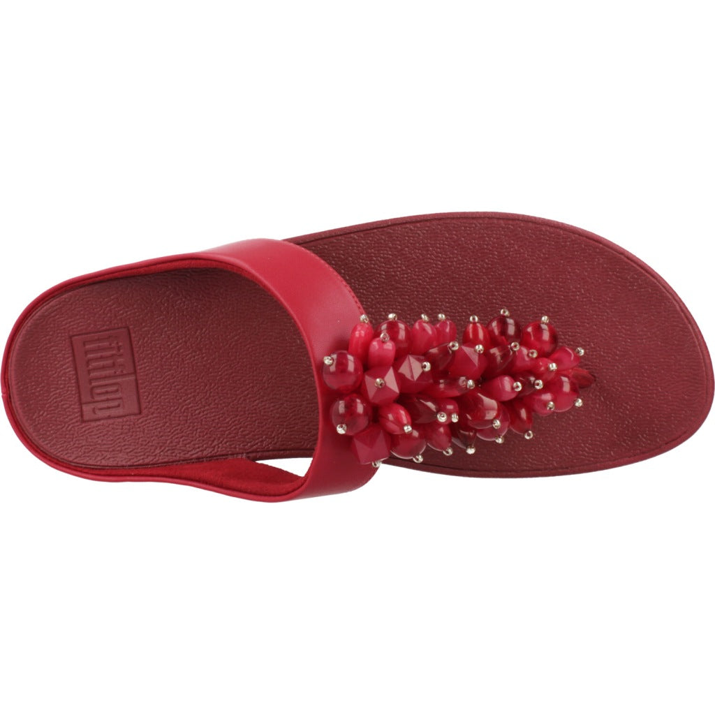 FITFLOP FINO BEAD CLUSTER en color ROJO (6)