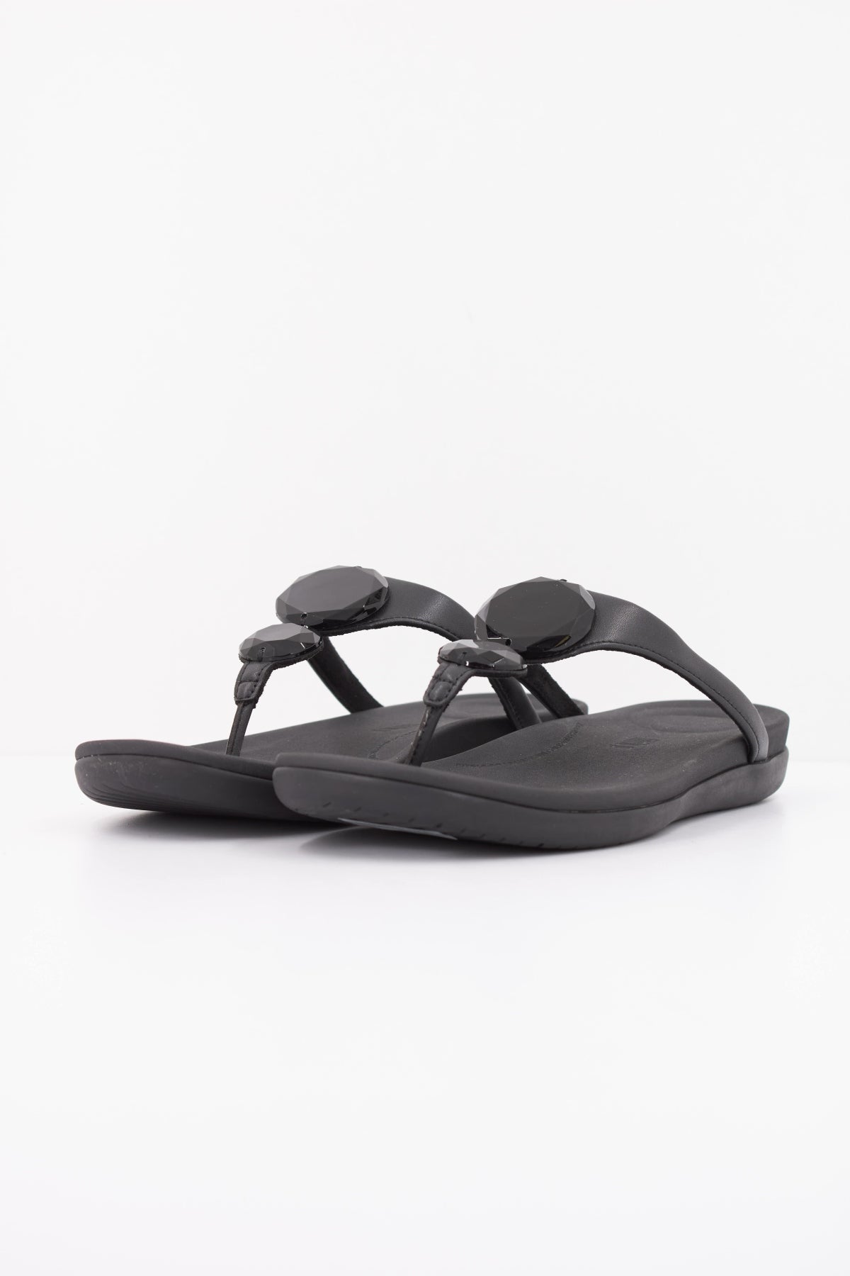 FITFLOP SANDALIA SOLAY GLOSSY DISC en color NEGRO (2)