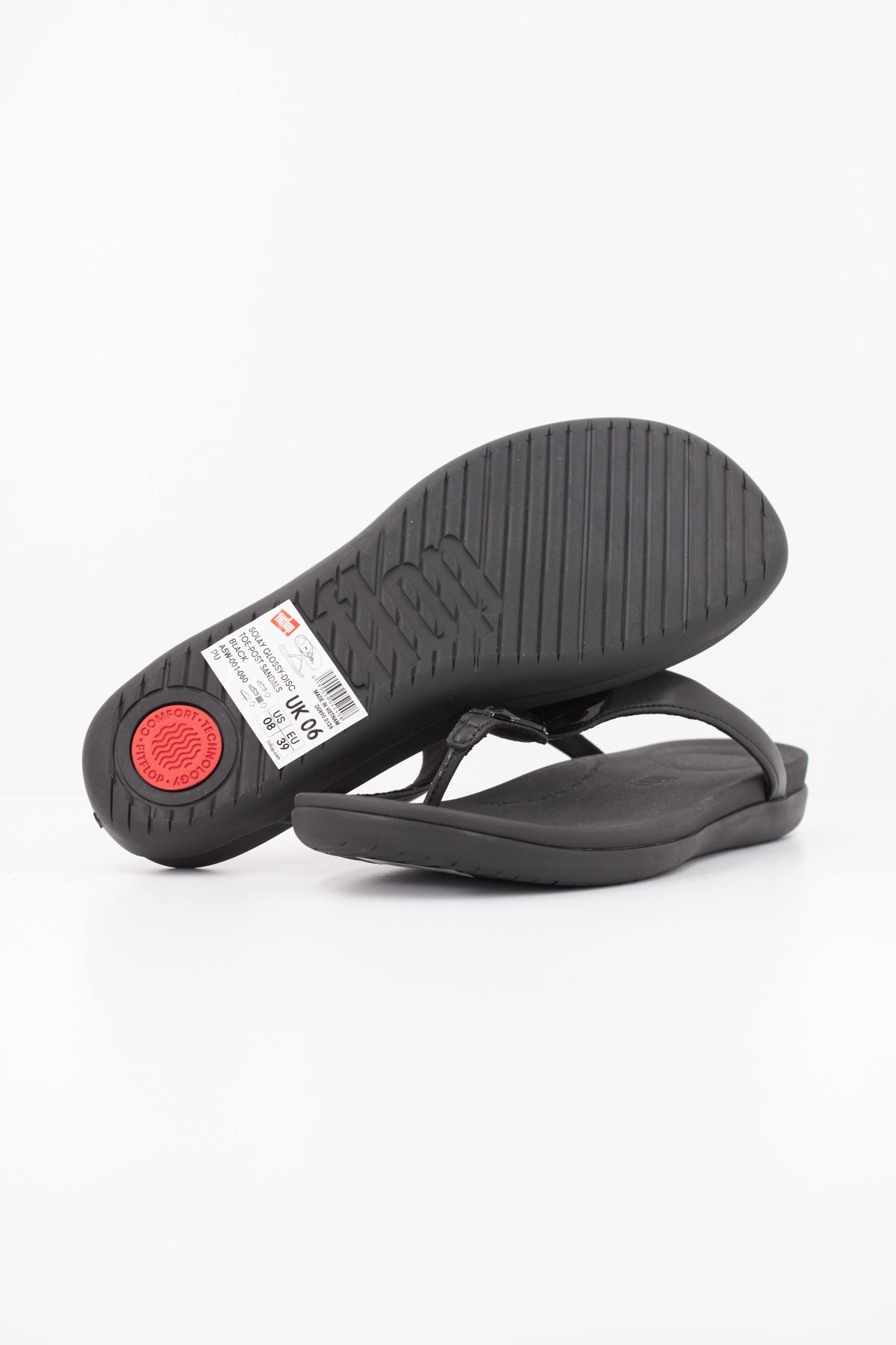 FITFLOP SANDALIA SOLAY GLOSSY DISC en color NEGRO (5)