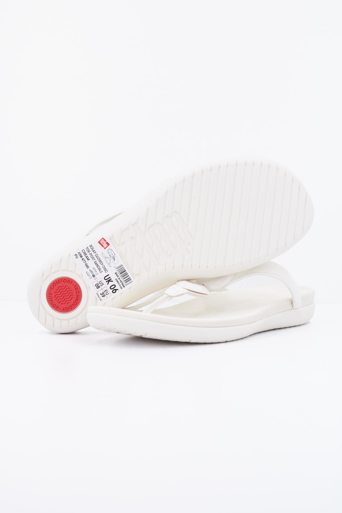 FITFLOP SANDALIA SOLAY GLOSSY DISC en color BLANCO (5)