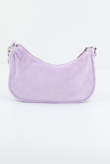 JUICY COUTURE KABELO VELOUR SHOUDER BAG en color VIOLETA (3)