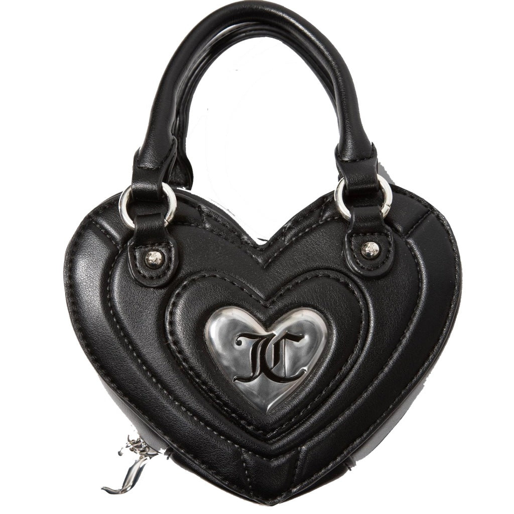 JUICY COUTURE EMILY HEART BAG en color NEGRO (3)