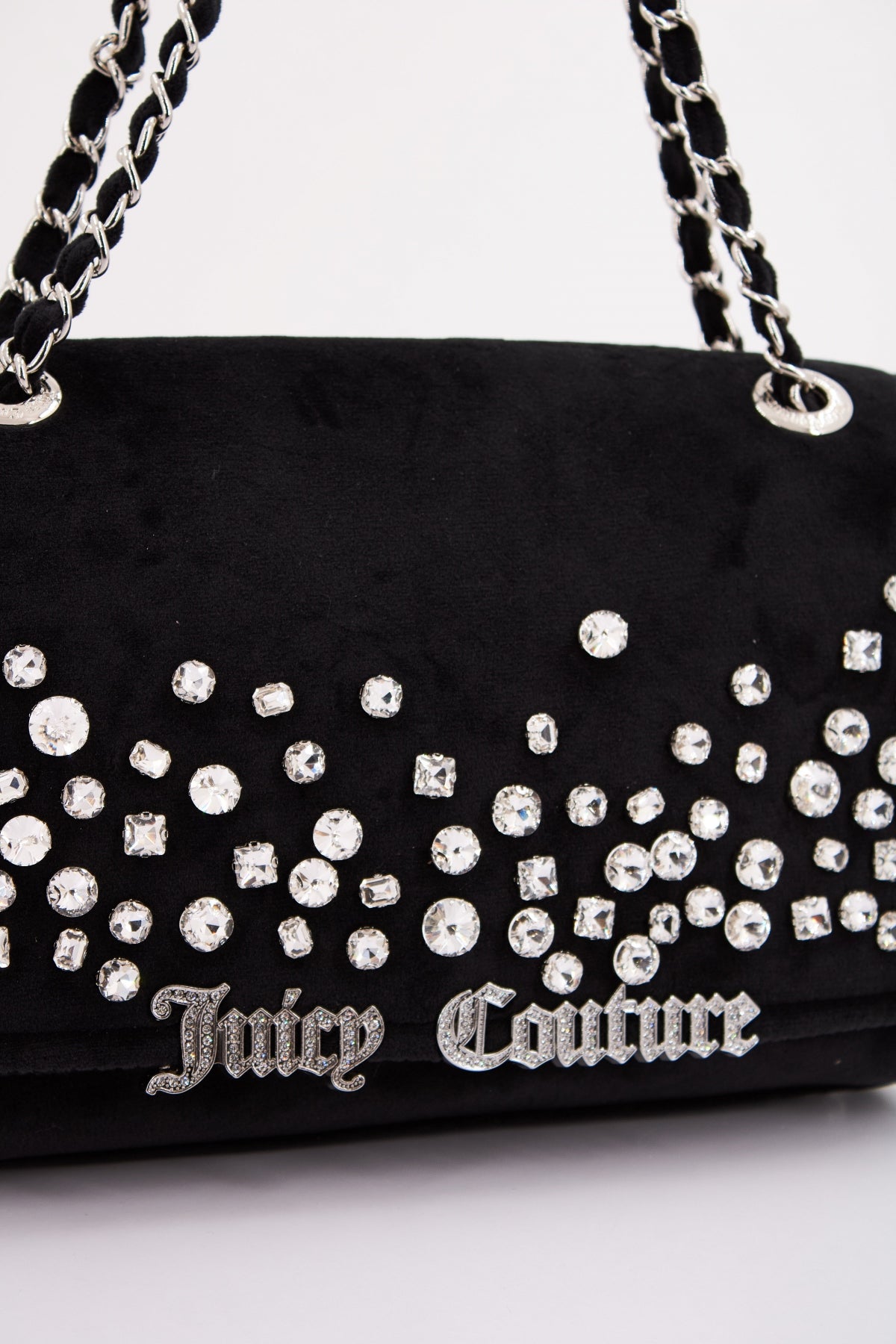 JUICY COUTURE IRIS DIAMANTE FLAP en color NEGRO (4)