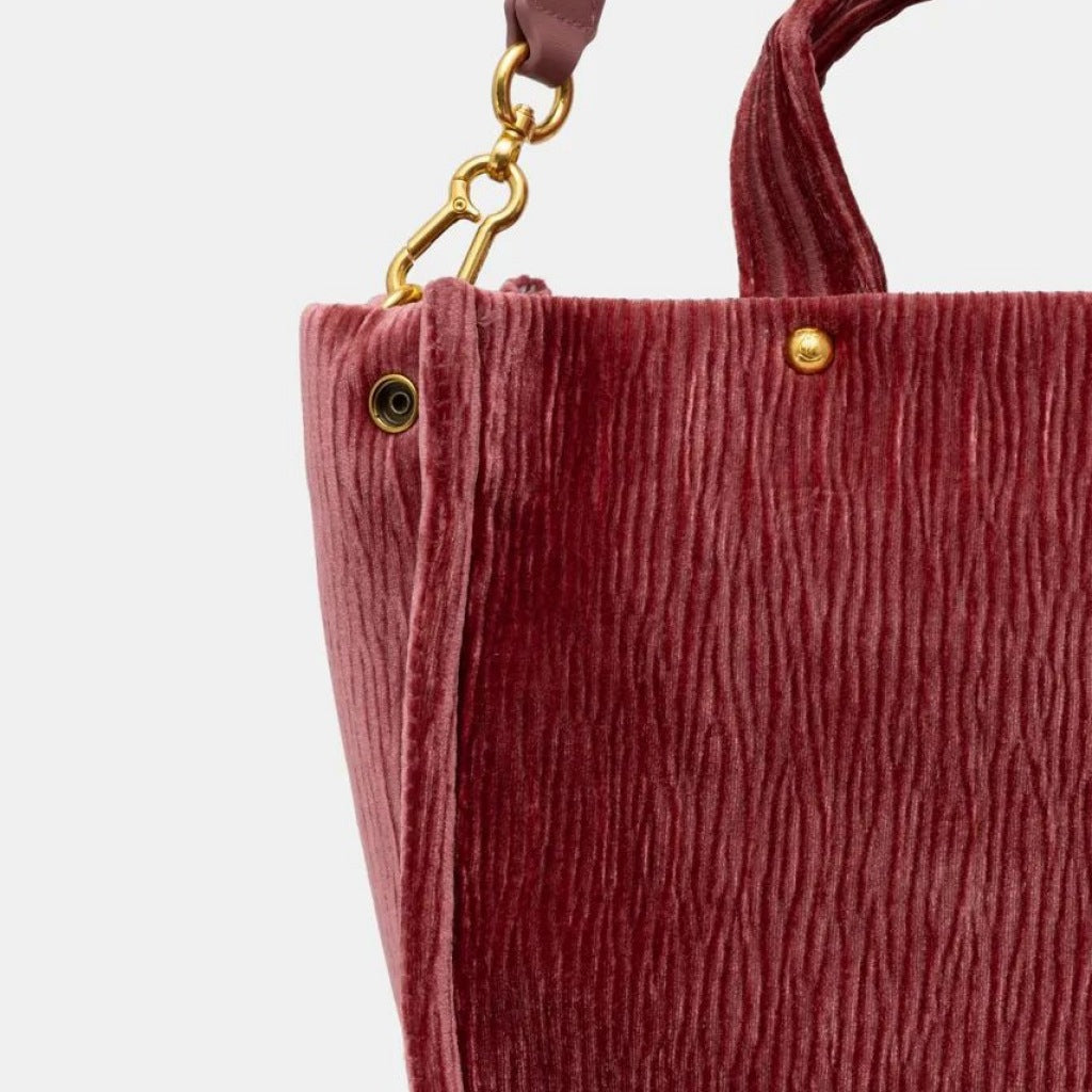 JUICY COUTURE IRIS VELVET M. SHOPPER BAG en color ROJO (6)