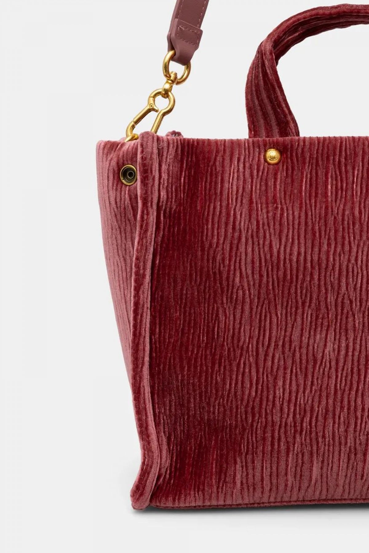 JUICY COUTURE IRIS VELVET M. SHOPPER BAG en color ROJO (3)