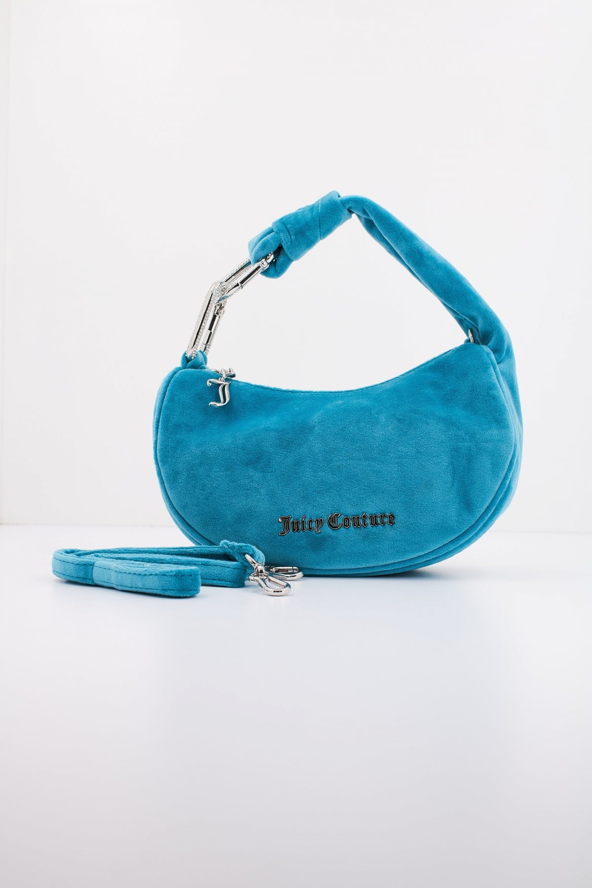JUICY COUTURE BLOSSOM SMALL HOBO en color AZUL (1)