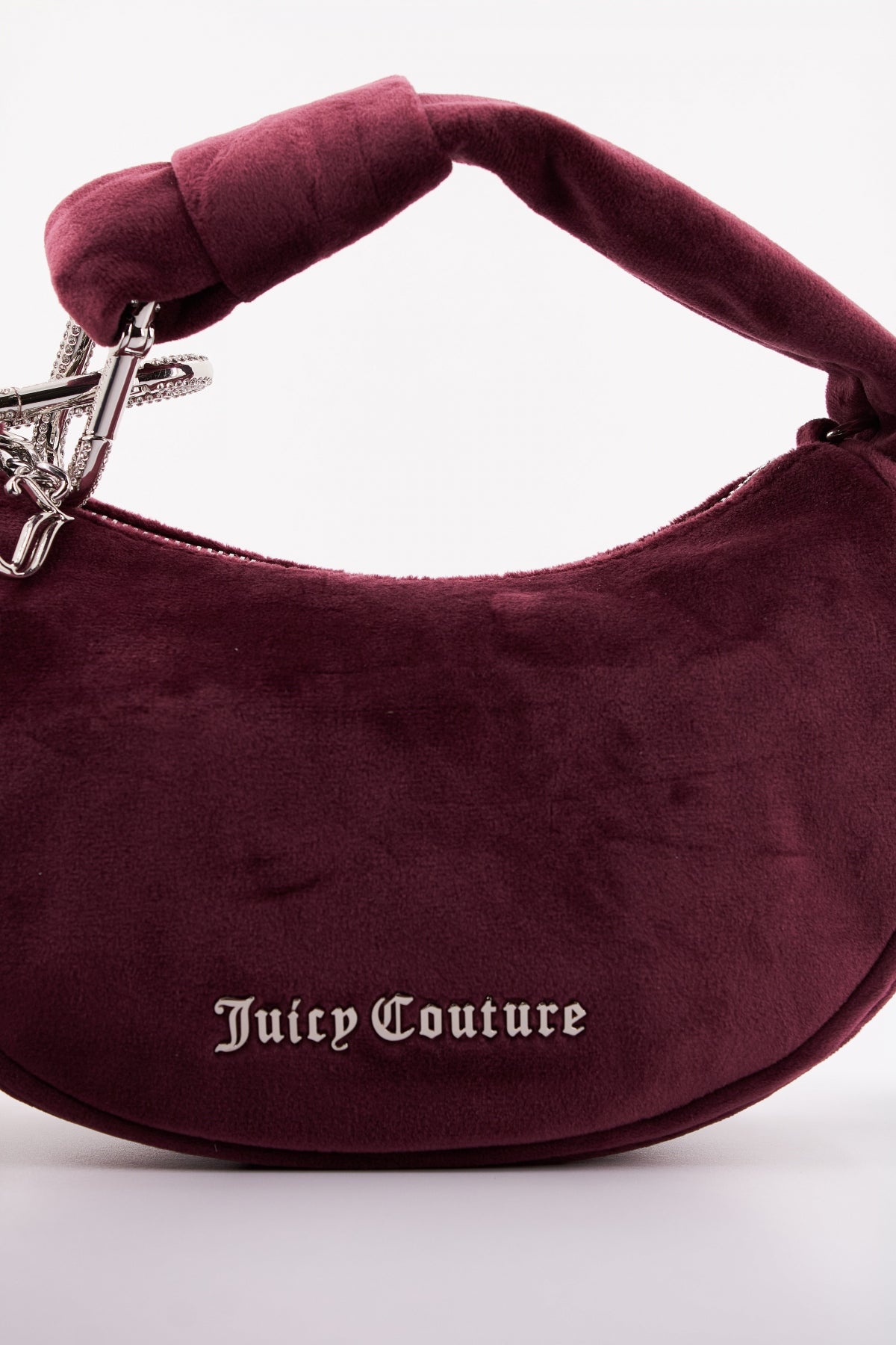JUICY COUTURE BLOSSOM SMALL HOBO en color BURDEOS (4)