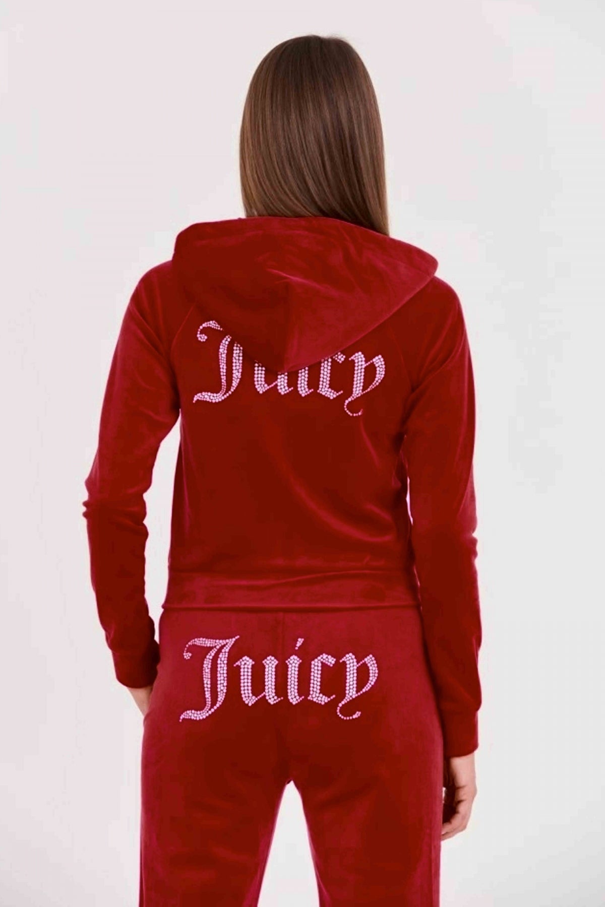 JUICY COUTURE MADISON HOODIES CLA en color ROJO (2)