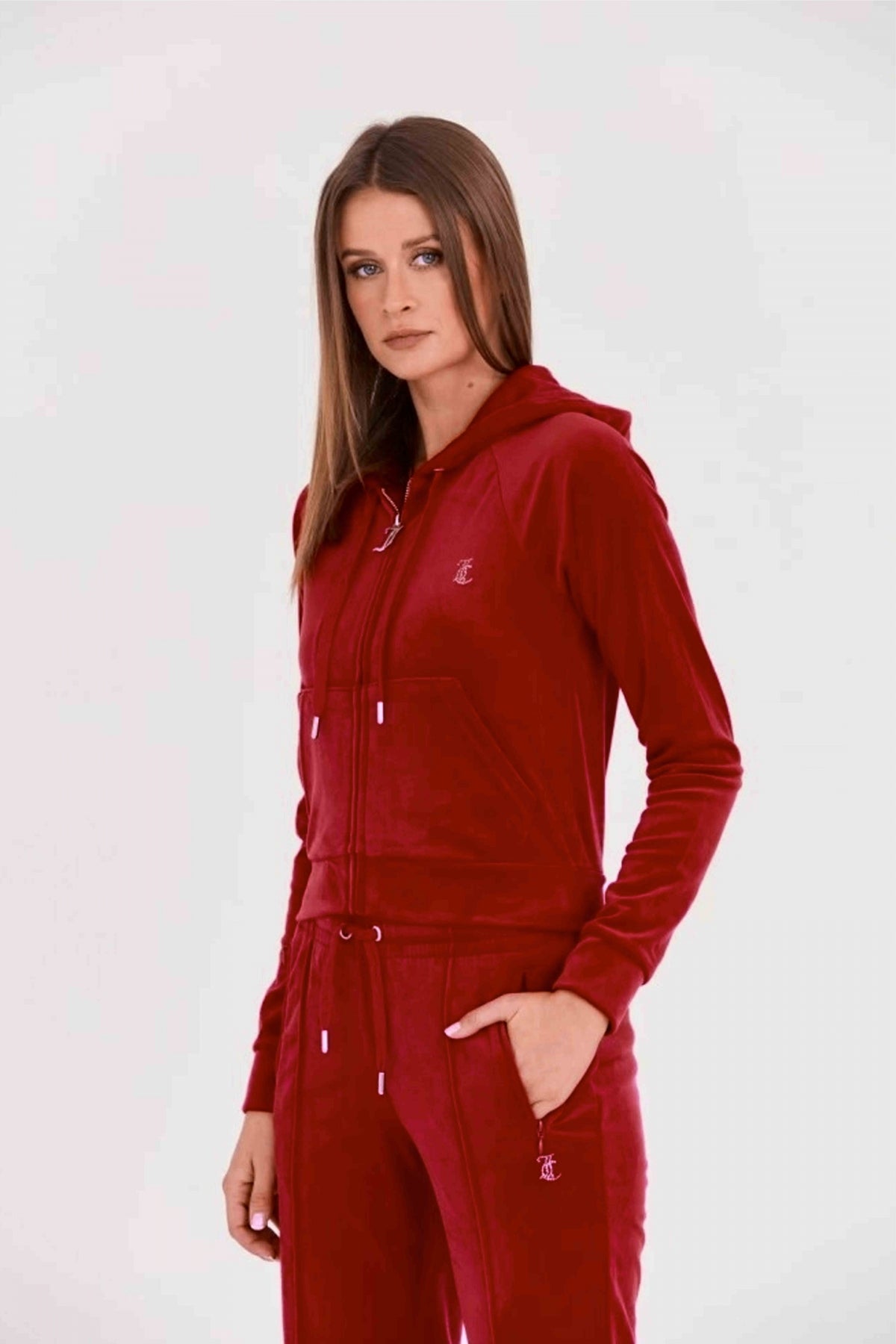 JUICY COUTURE MADISON HOODIES CLA en color ROJO (3)