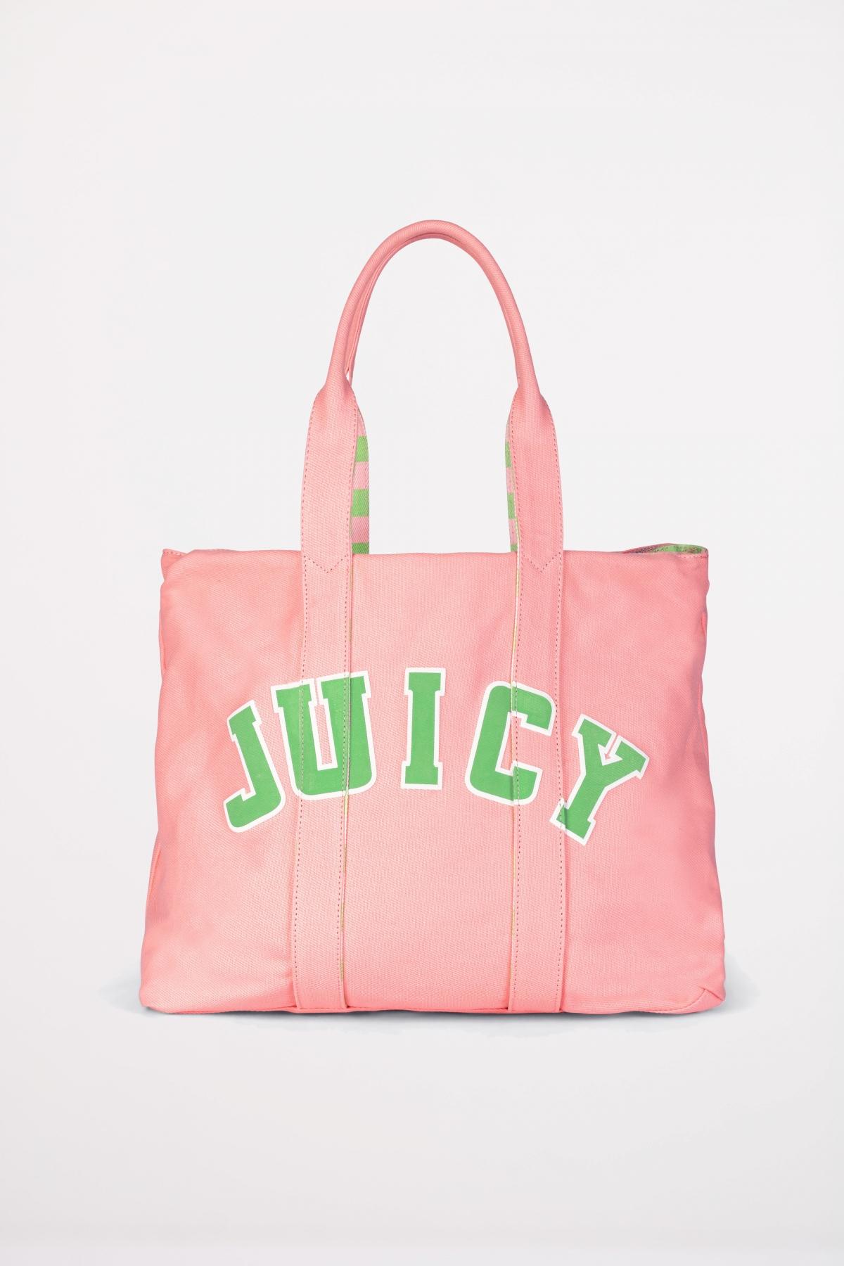 JUICY COUTURE DAISY CANVAS L SHOP en color ROSA (1)