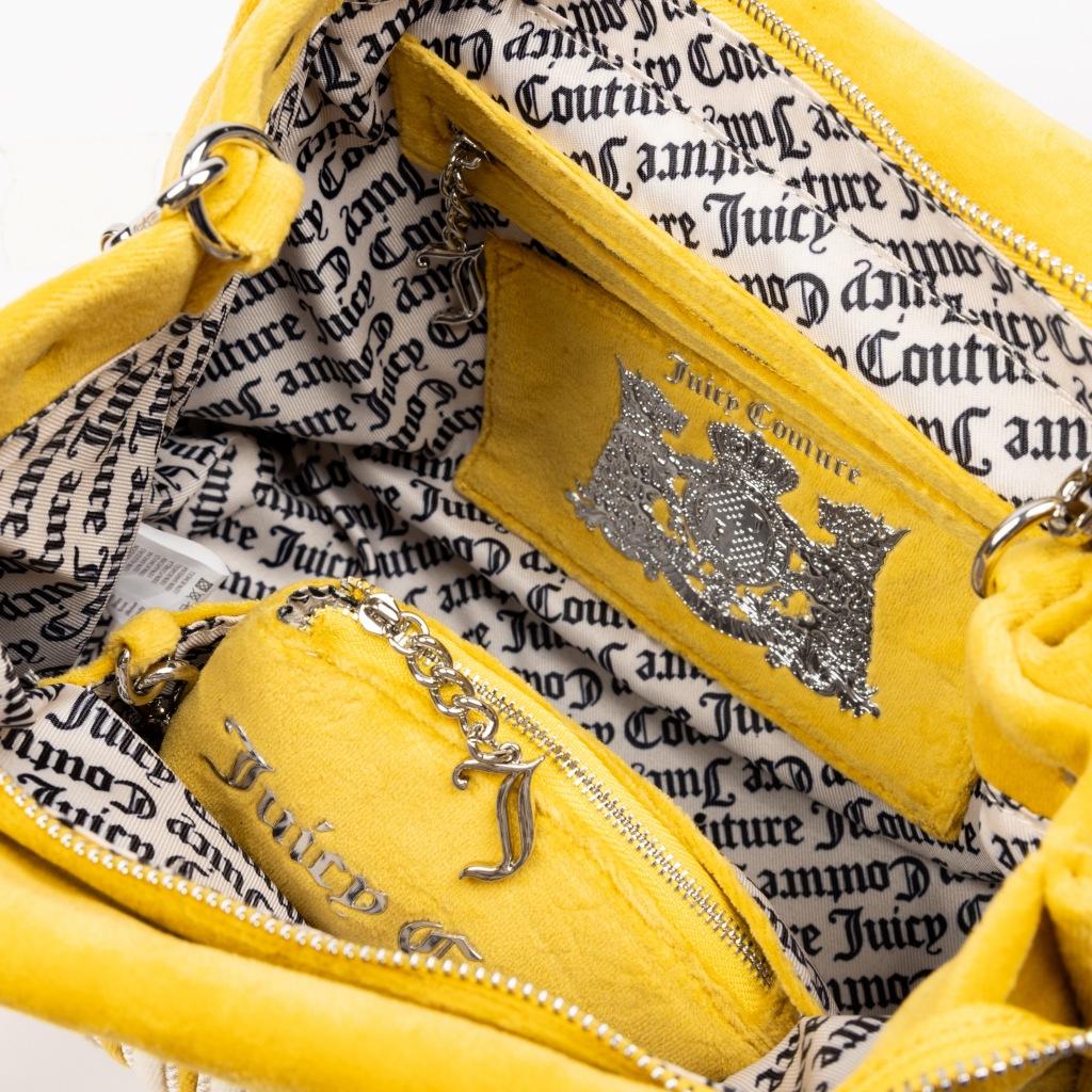 JUICY COUTURE IRIS PATCH VELVET M en color AMARILLO (6)
