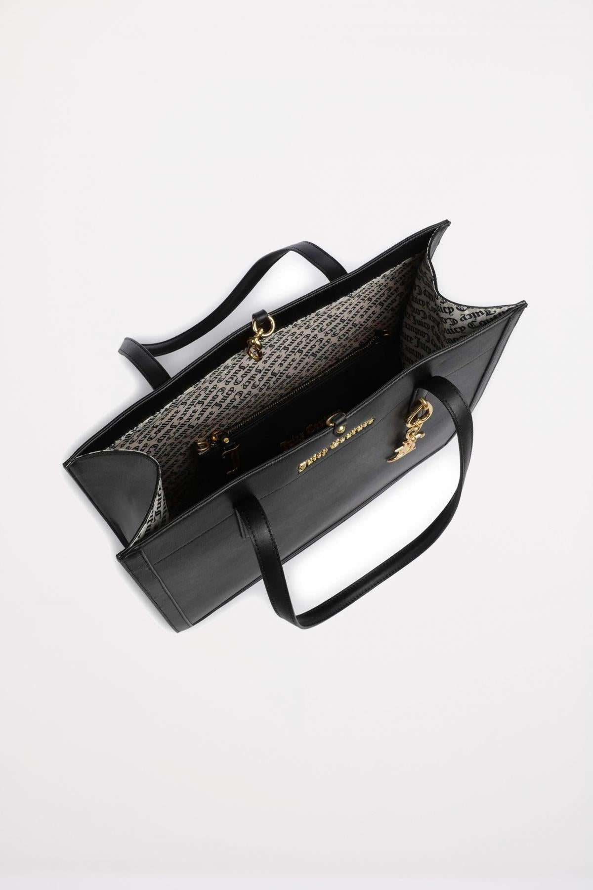 JUICY COUTURE LILY LARGE SHOPPING en color NEGRO (4)