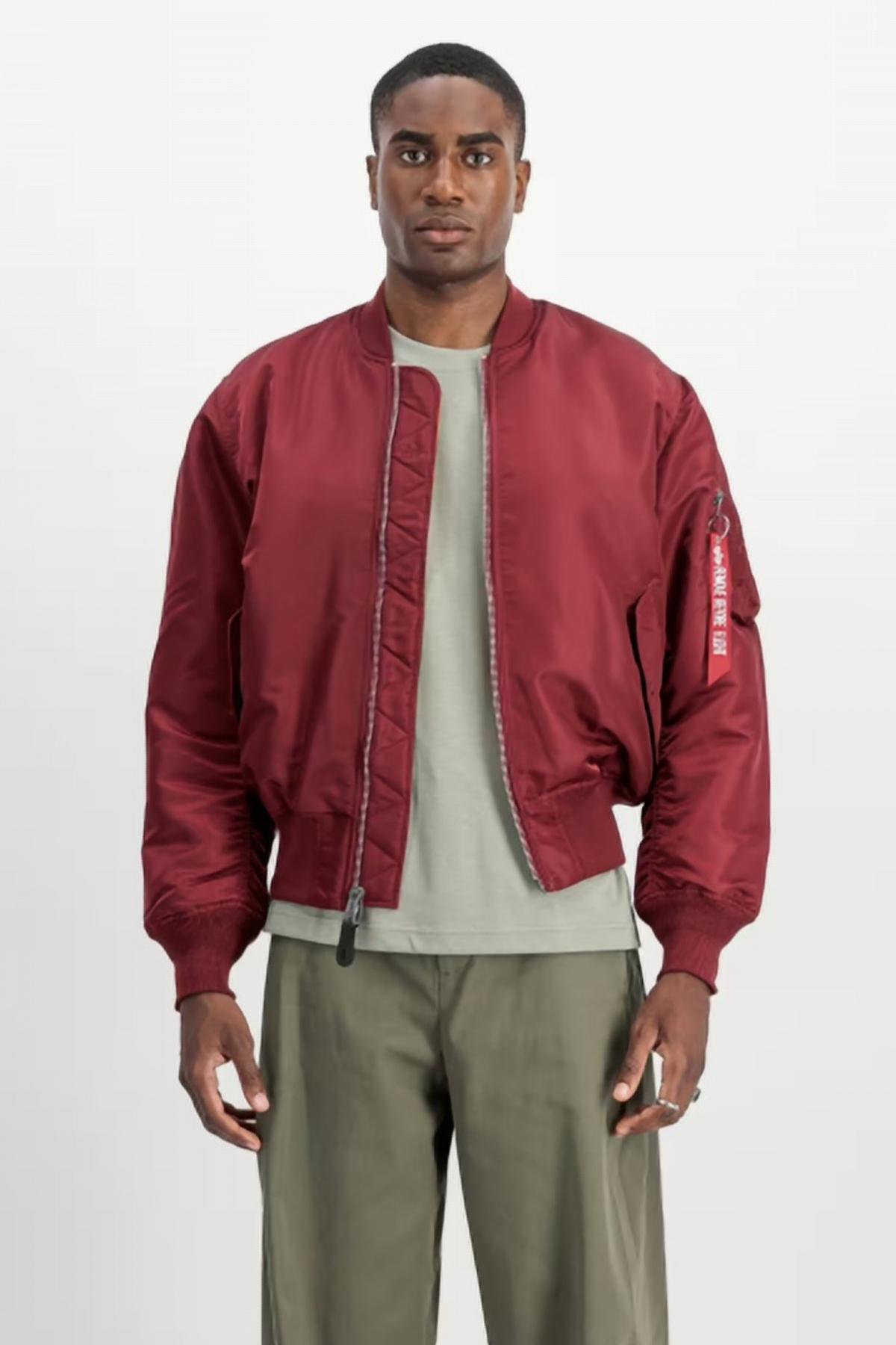 ALPHA INDUSTRIES MA- HERITAGE en color BURDEOS (1)