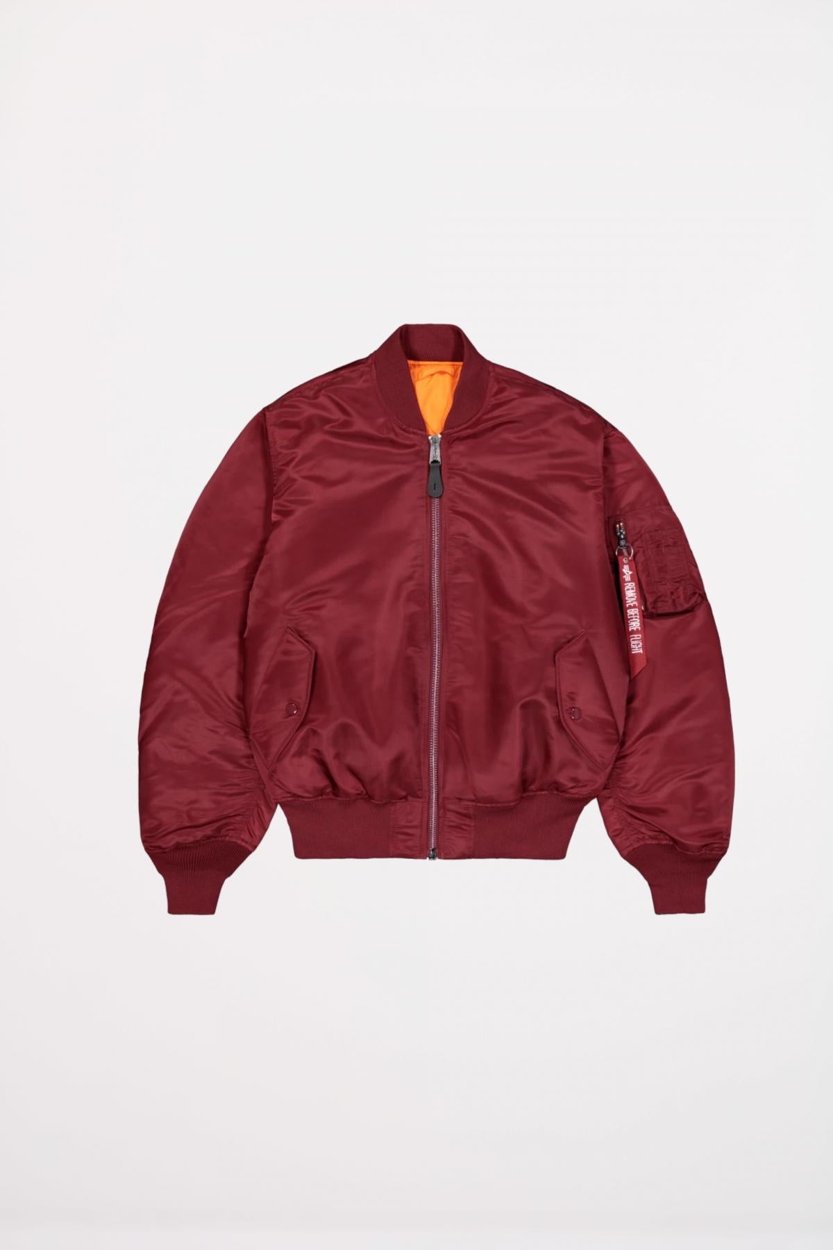 ALPHA INDUSTRIES MA- HERITAGE en color BURDEOS (2)
