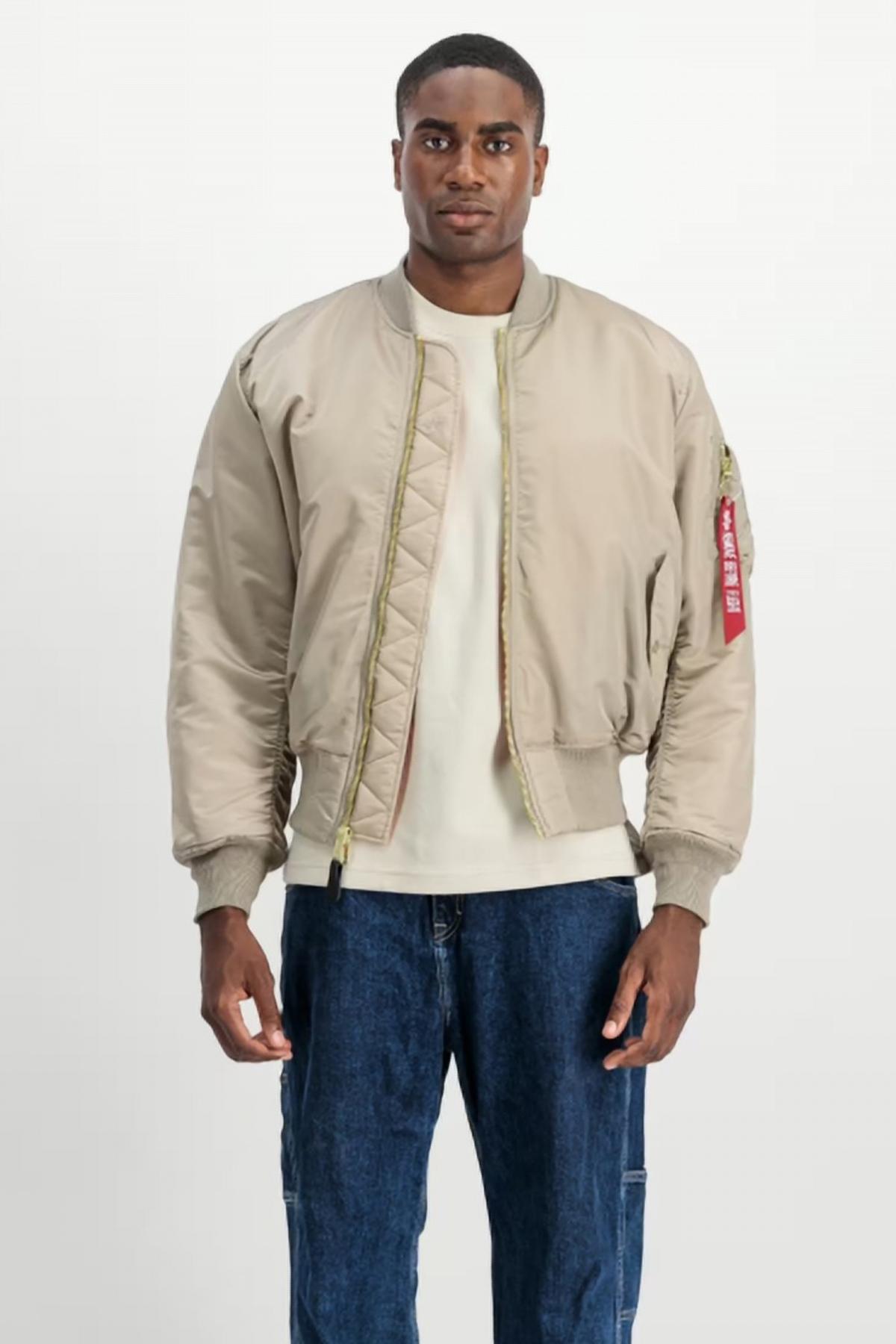 ALPHA INDUSTRIES MA- HERITAGE en color MARRON CLARO (1)