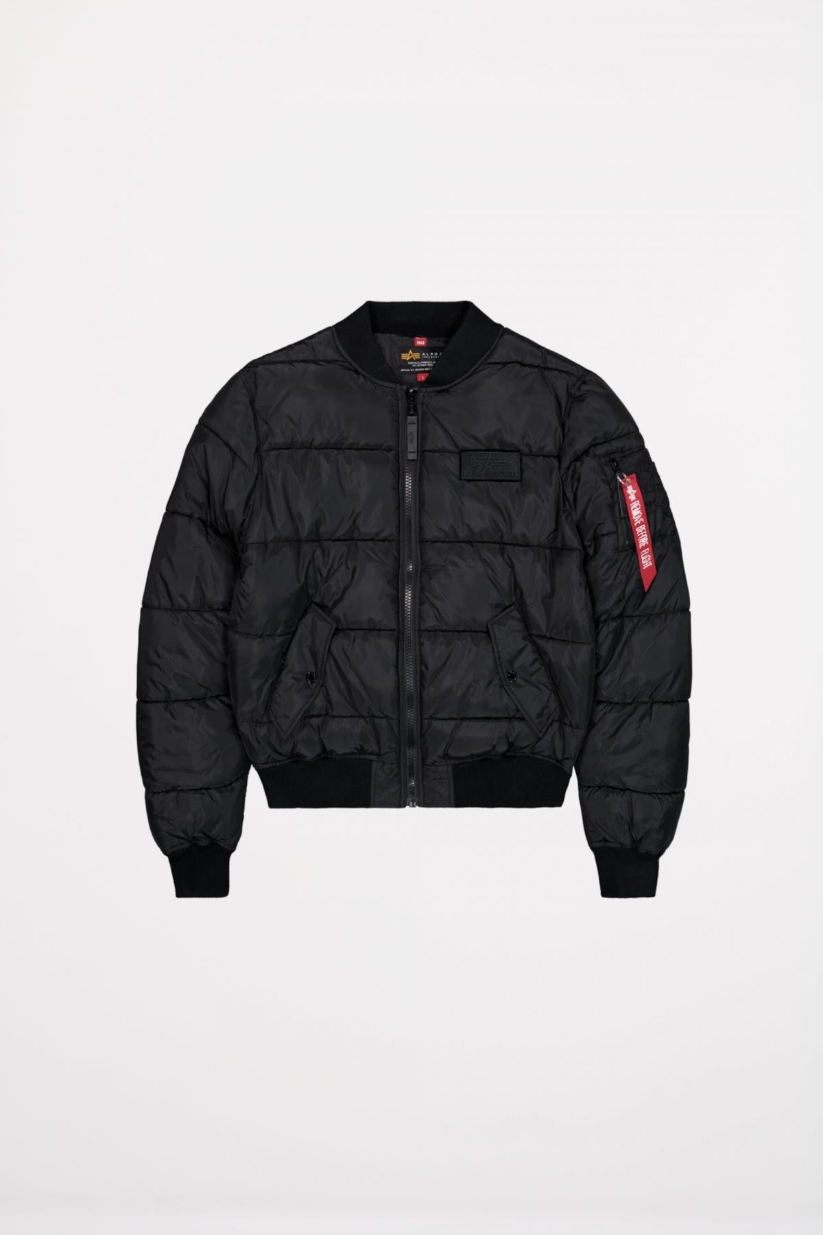ALPHA INDUSTRIES MA- PUFFER BOMBER en color NEGRO (1)