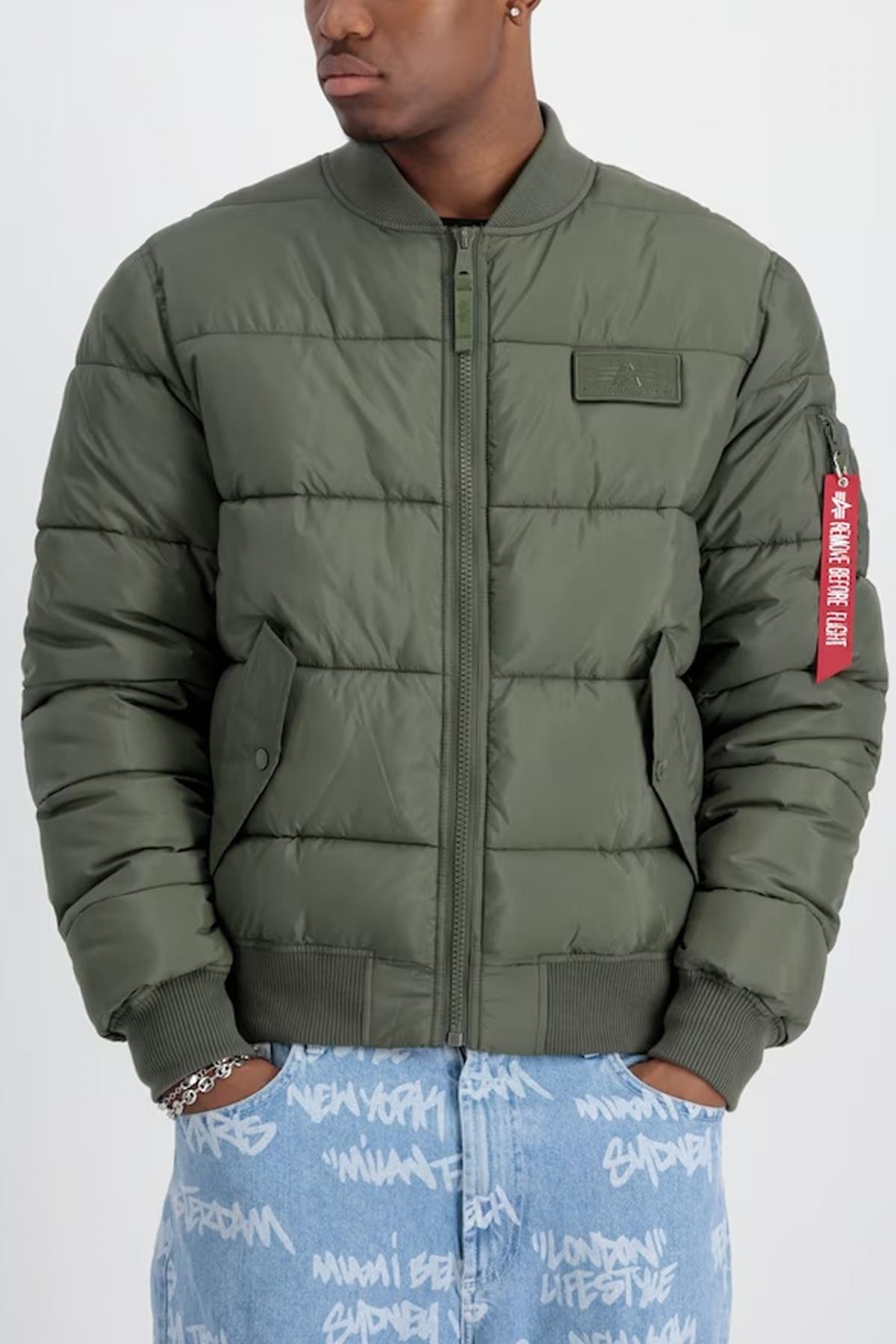 ALPHA INDUSTRIES MA- PUFFER BOMBER en color VERDE (1)