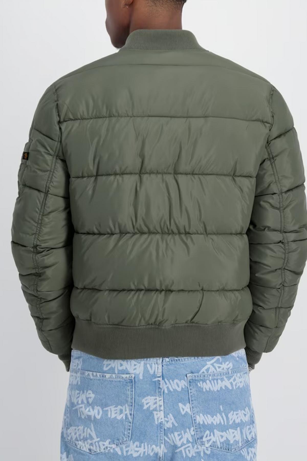 ALPHA INDUSTRIES MA- PUFFER BOMBER en color VERDE (3)