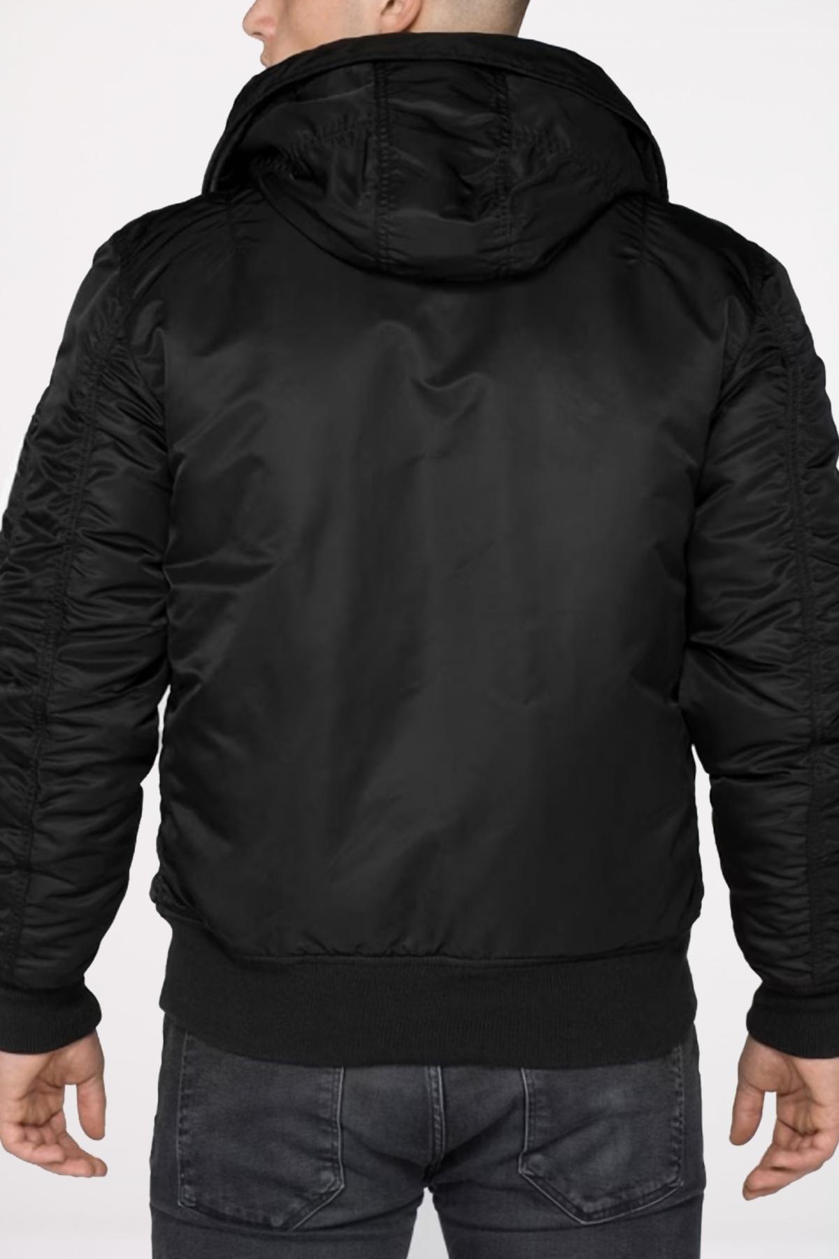 ALPHA INDUSTRIES MA- HOODED en color NEGRO (3)