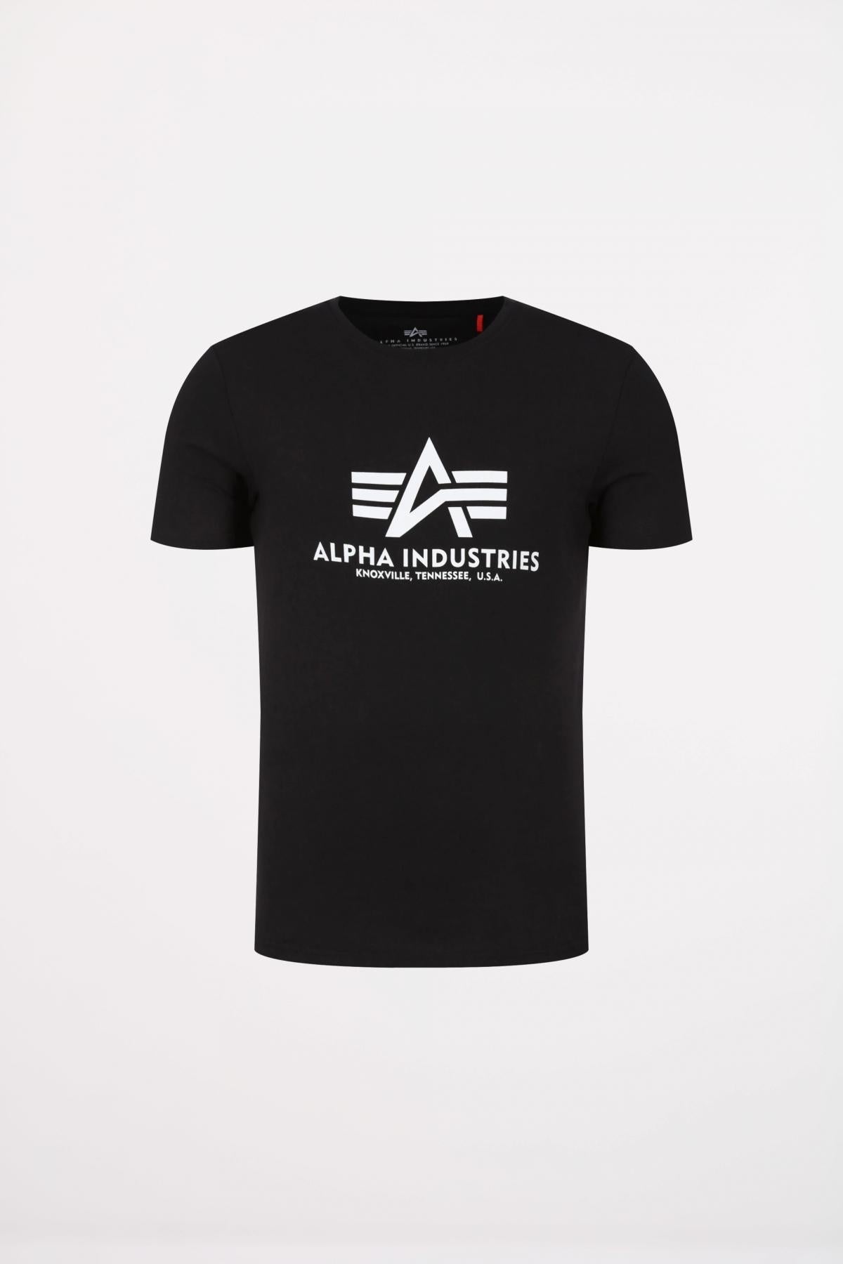 ALPHA INDUSTRIES BASIC T-SHIRT en color NEGRO (2)