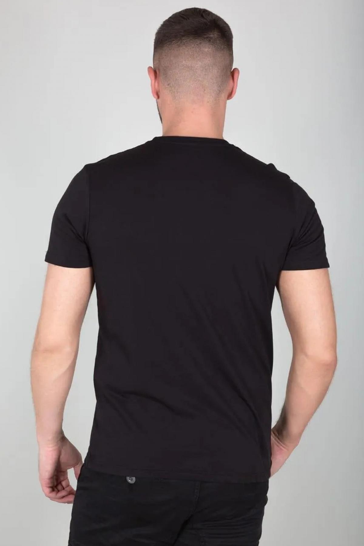 ALPHA INDUSTRIES T-SHIRT en color NEGRO (3)