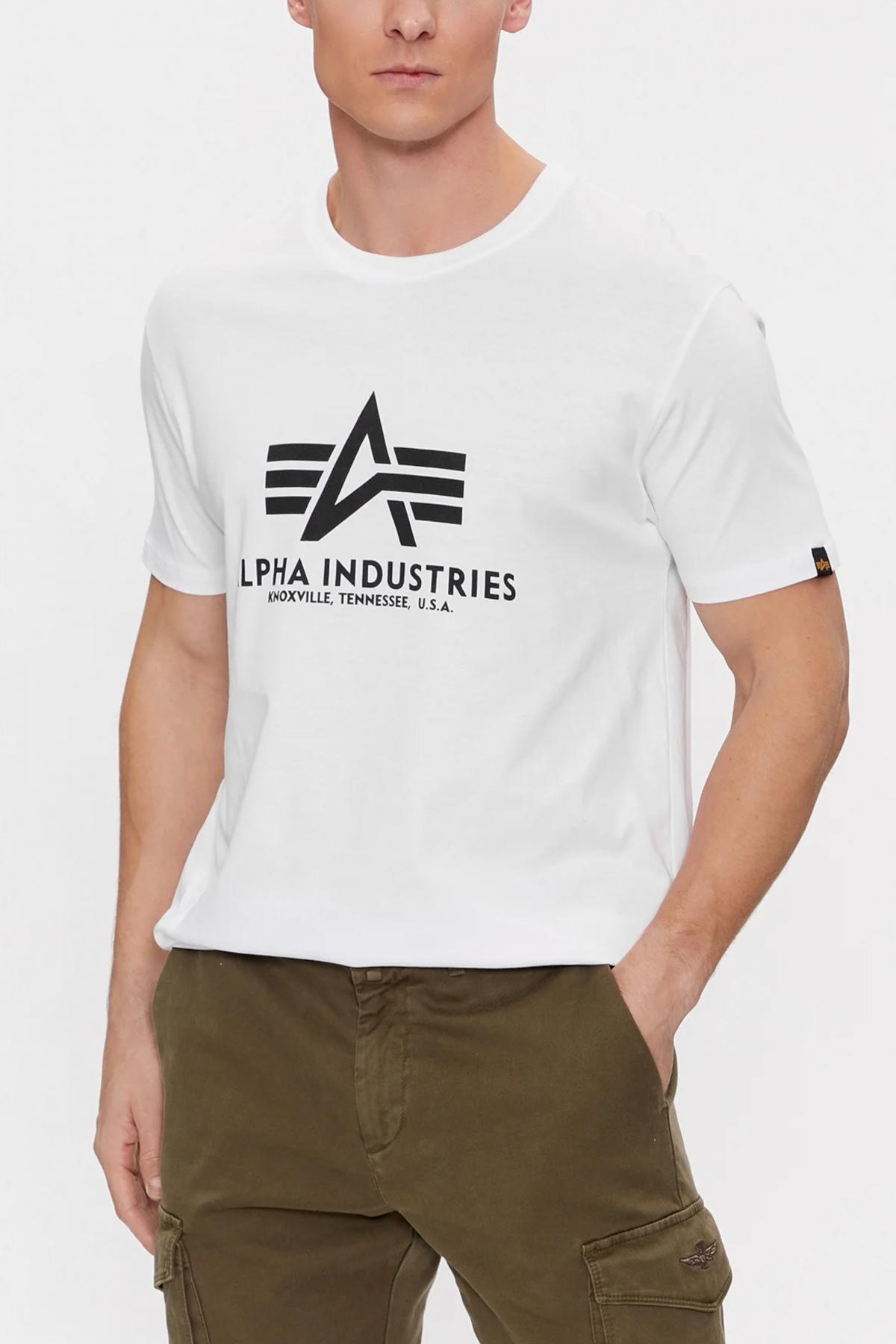 ALPHA INDUSTRIES BASIC T-SHIRT en color BLANCO (1)