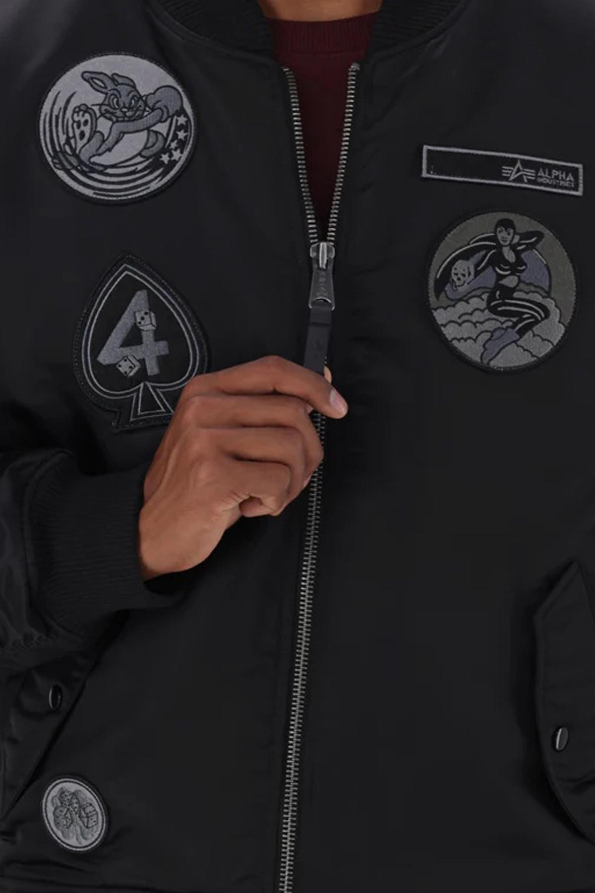 ALPHA INDUSTRIES MA- PATCH en color NEGRO (4)