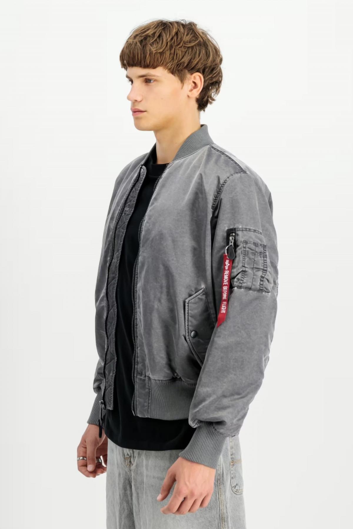 ALPHA INDUSTRIES MA- VINTAGE en color GRIS (4)