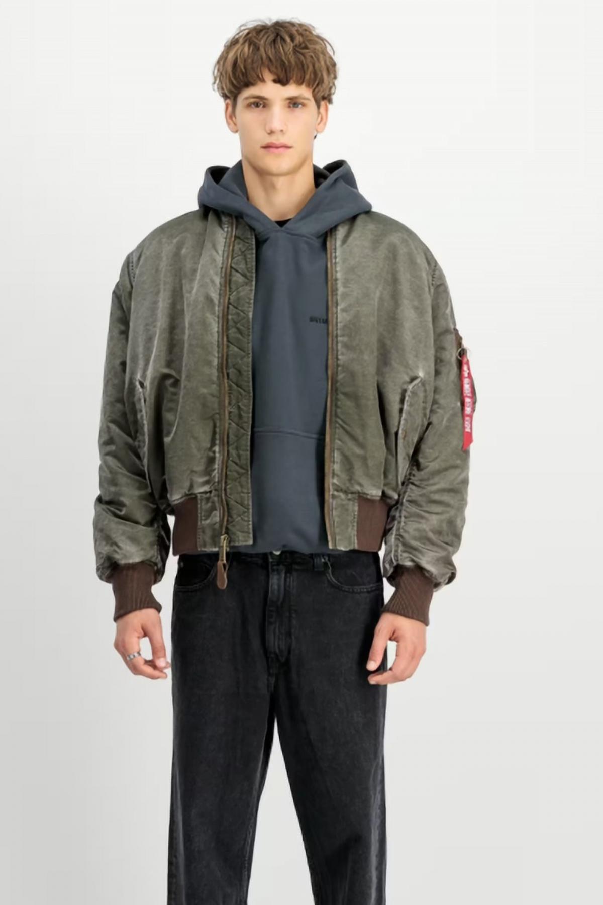 ALPHA INDUSTRIES MA- VINTAGE en color VERDE (1)