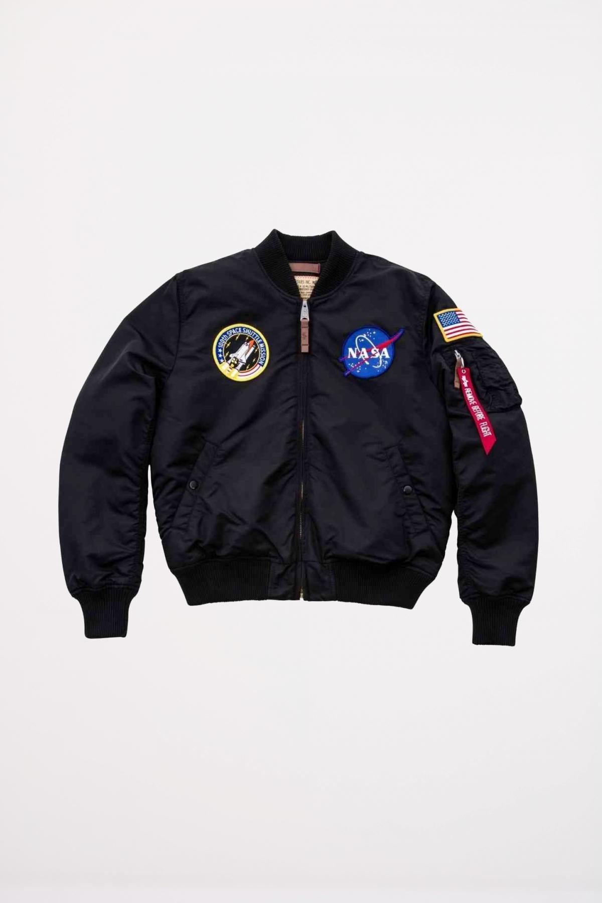 ALPHA INDUSTRIES MA VF NASA en color NEGRO (2)
