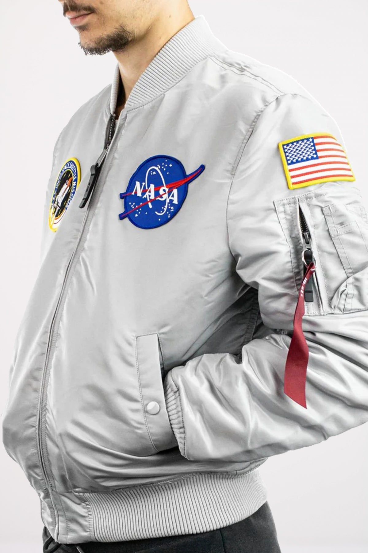 ALPHA INDUSTRIES MA VF NASA en color GRIS (3)