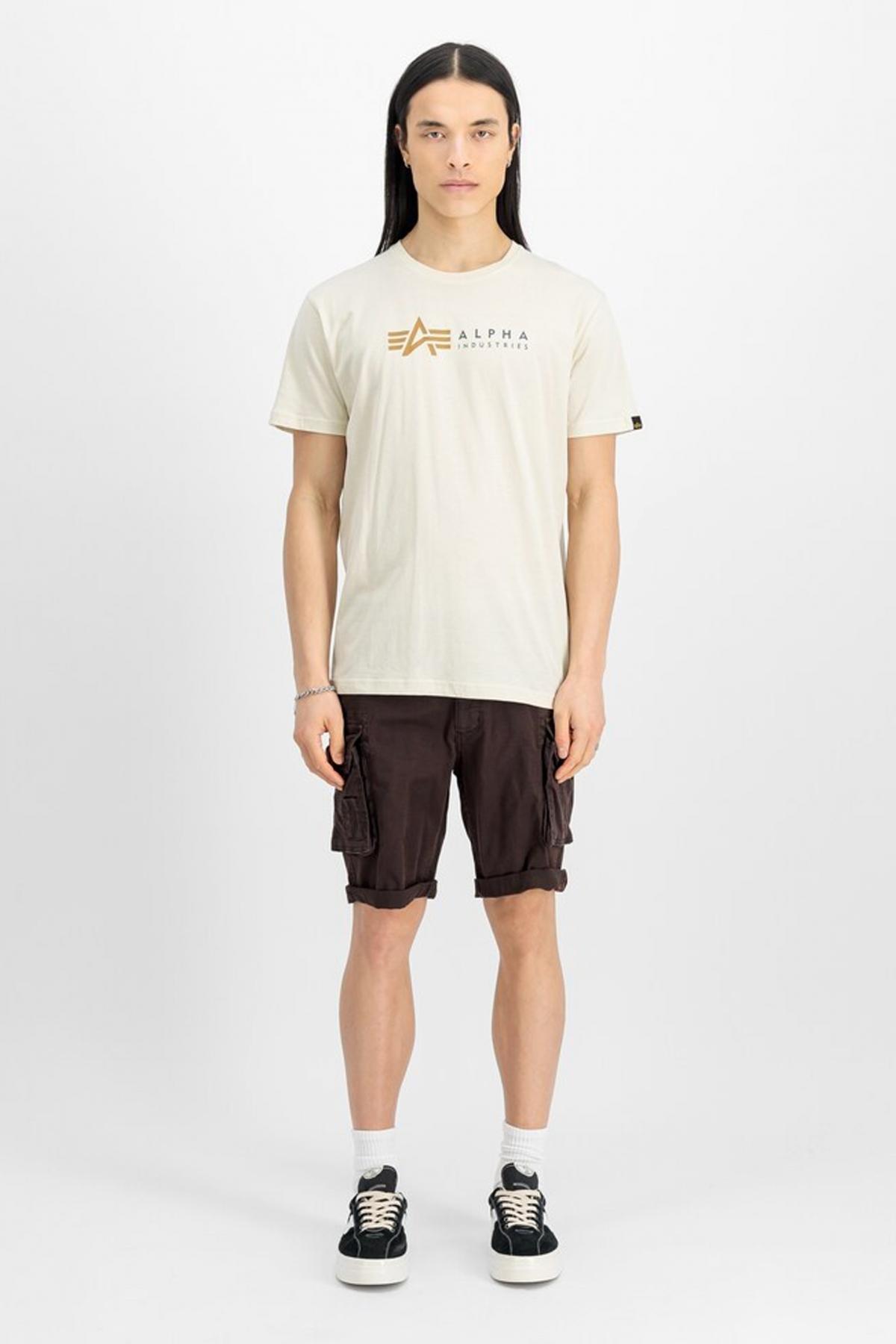 ALPHA INDUSTRIES CREW SHORT en color MARRON (4)