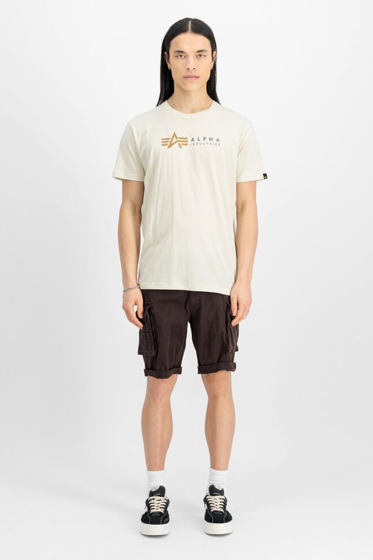 ALPHA INDUSTRIES CREW SHORT en color MARRON (4)