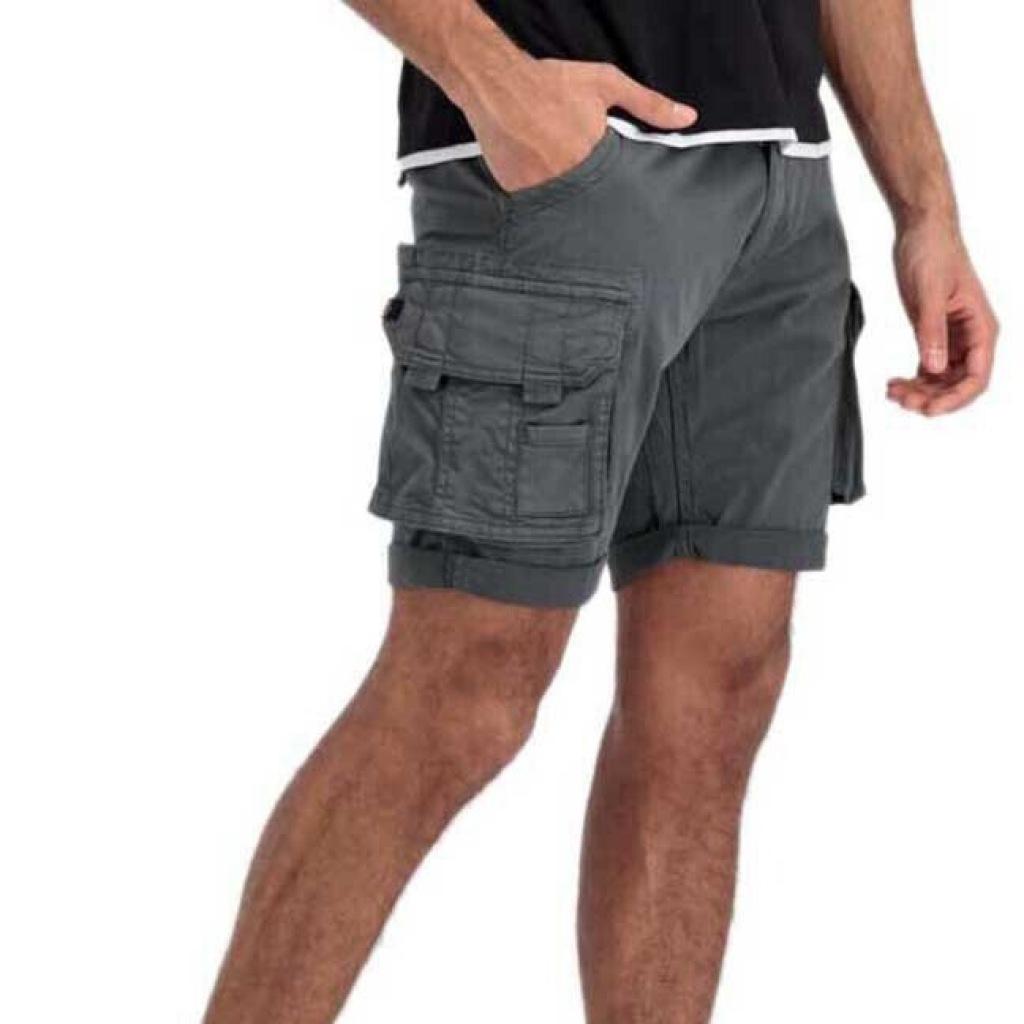 ALPHA INDUSTRIES CREW SHORT en color GRIS (5)