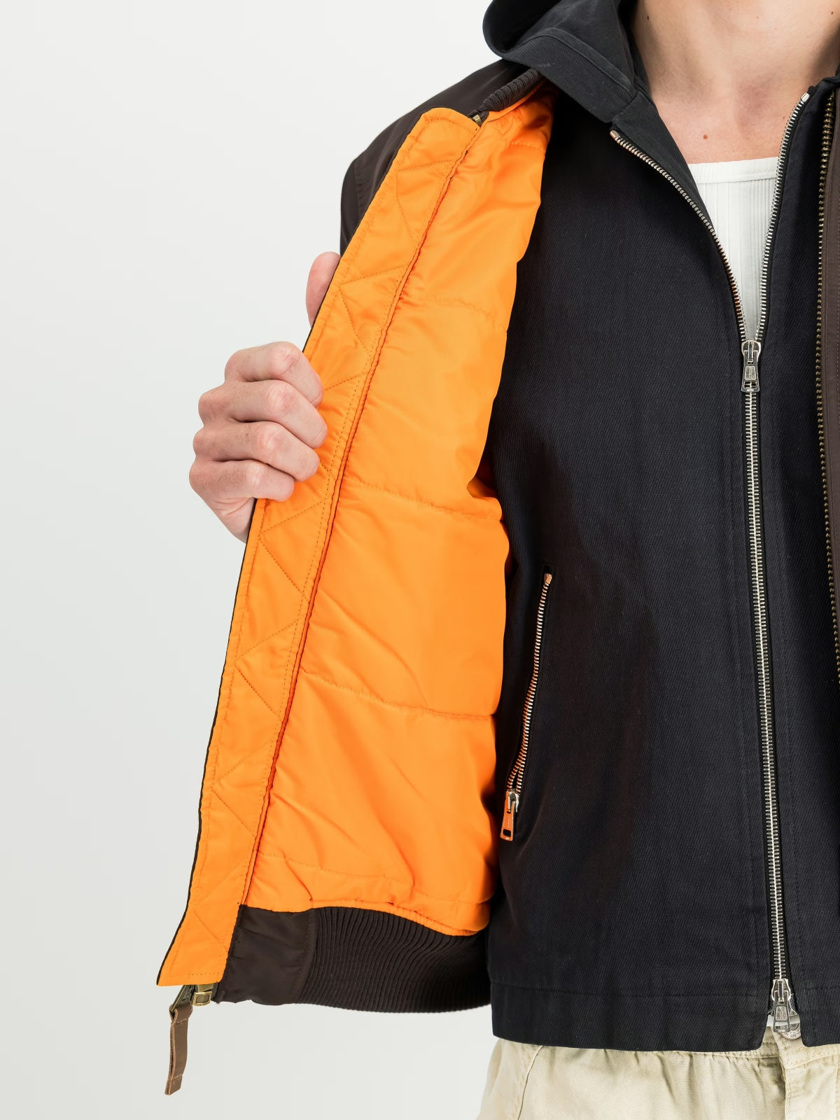ALPHA INDUSTRIES THE MA- VF BOMBER JACKET en color MARRON (4)