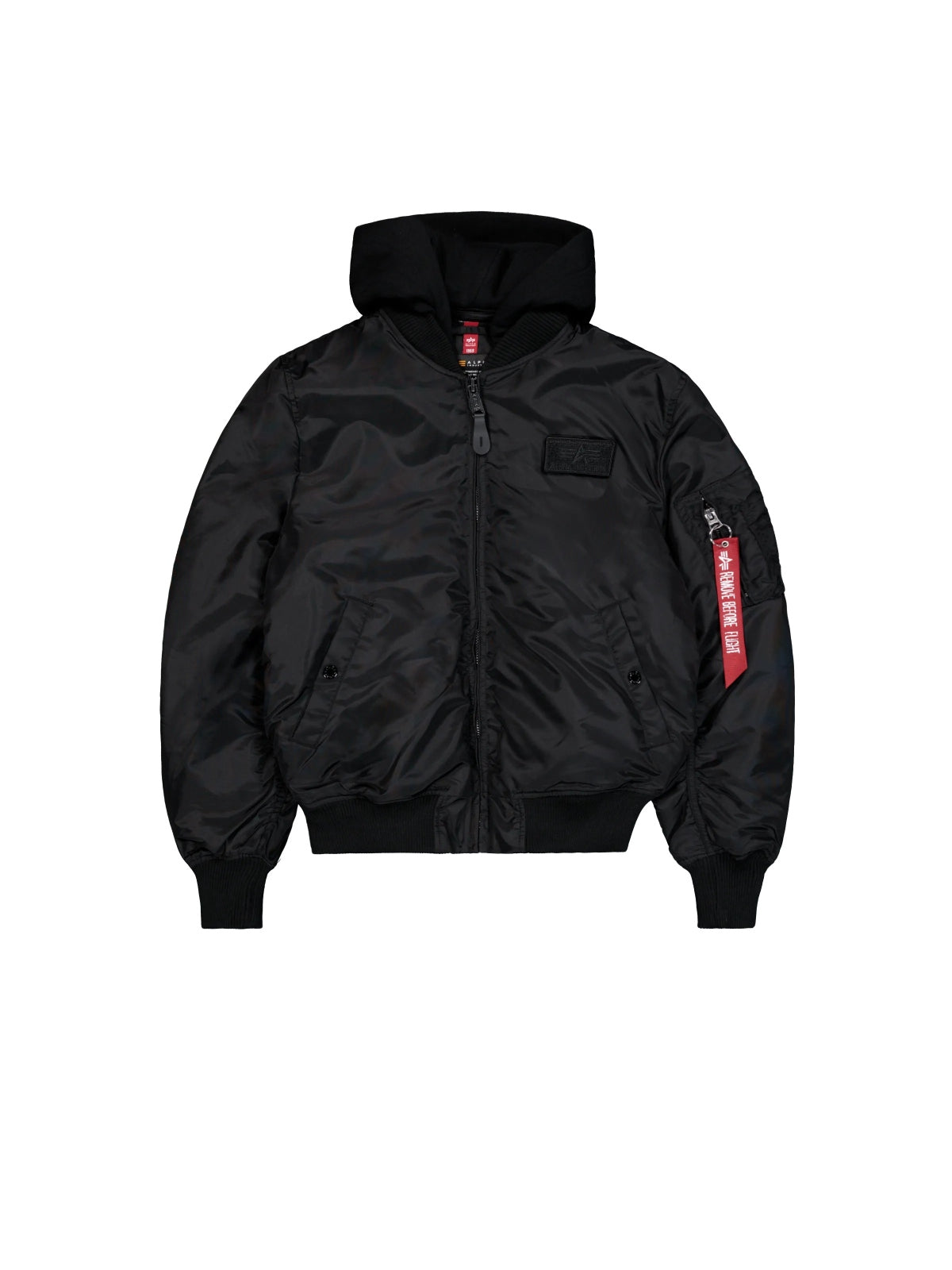 ALPHA INDUSTRIES MA- TT HOOD en color NEGRO (5)