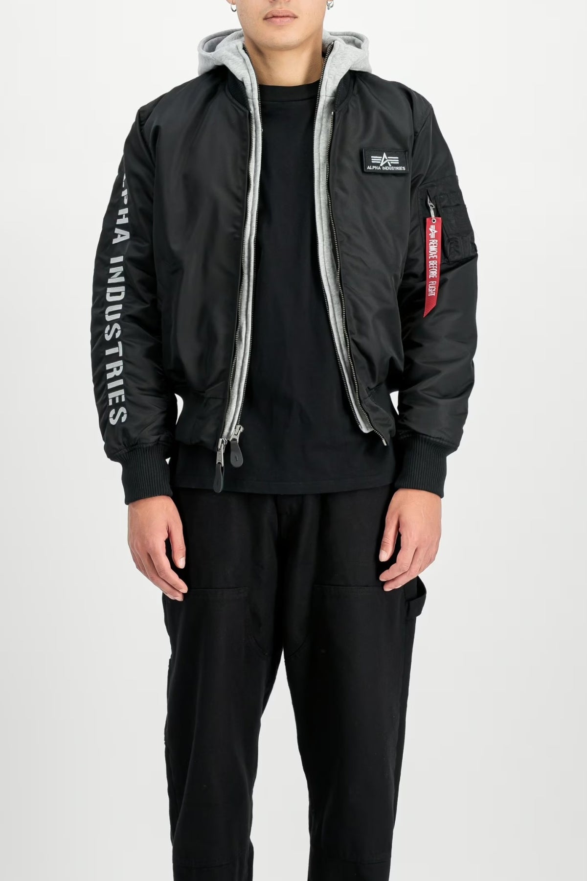 ALPHA INDUSTRIES MA- D-TEC SE BOMBER JACKET en color NEGRO (1)