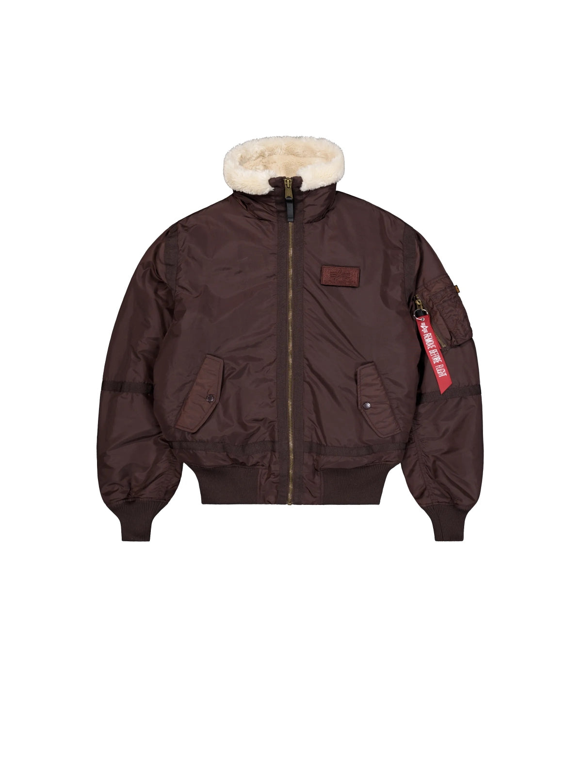 ALPHA INDUSTRIES THE B- III TT BOMBER JACKET en color MARRON (8)