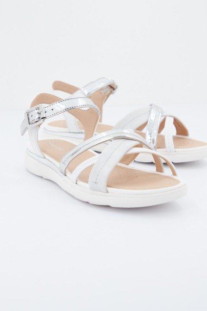 GEOX D SANDAL HIVER en color BLANCO (1)