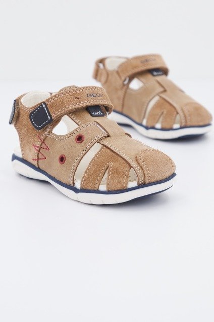 GEOX B SANDAL DELHI BOY B en color MARRON CLARO (2)