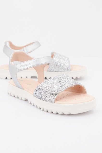 GEOX J SANDAL CORALIE GIR en color GRIS (1)