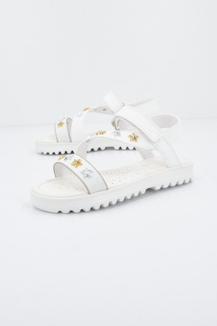GEOX J SANDAL CORALIE GIR en color BLANCO (1)