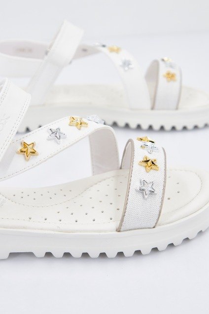 GEOX J SANDAL CORALIE GIR en color BLANCO (4)