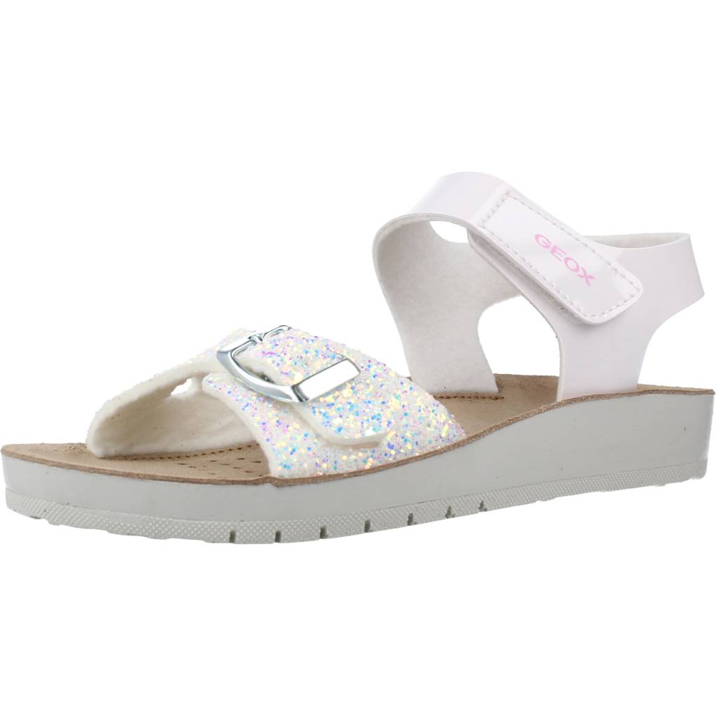 GEOX J SANDAL COSTAREI GI en color BLANCO (1)